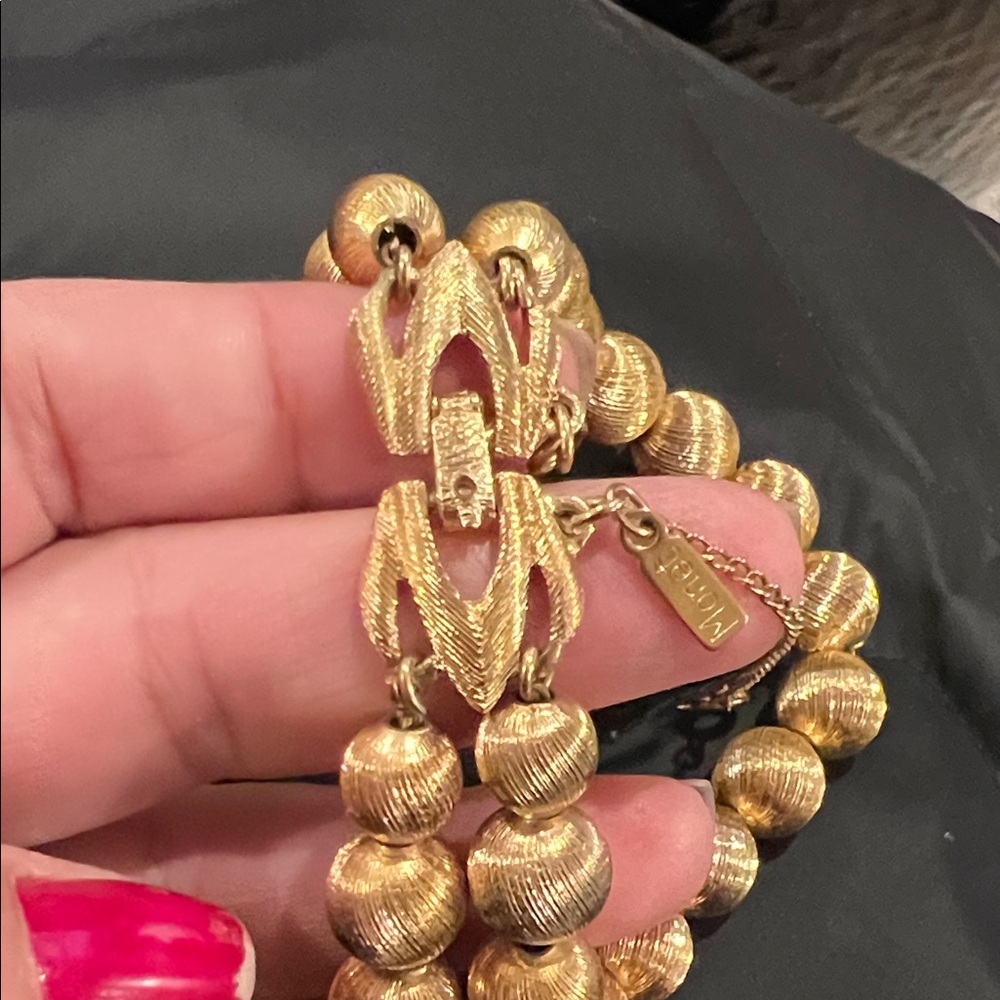 Monet Gold Textured Bracelet - Picture 4 of 4